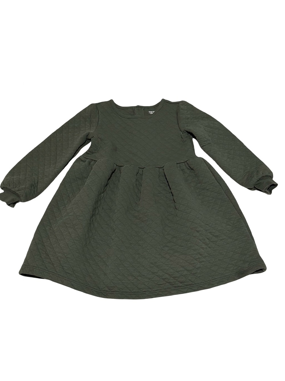 Child of Mine by Carter’s Girls 5T Black Quilted Knit Long Sleeve Dress